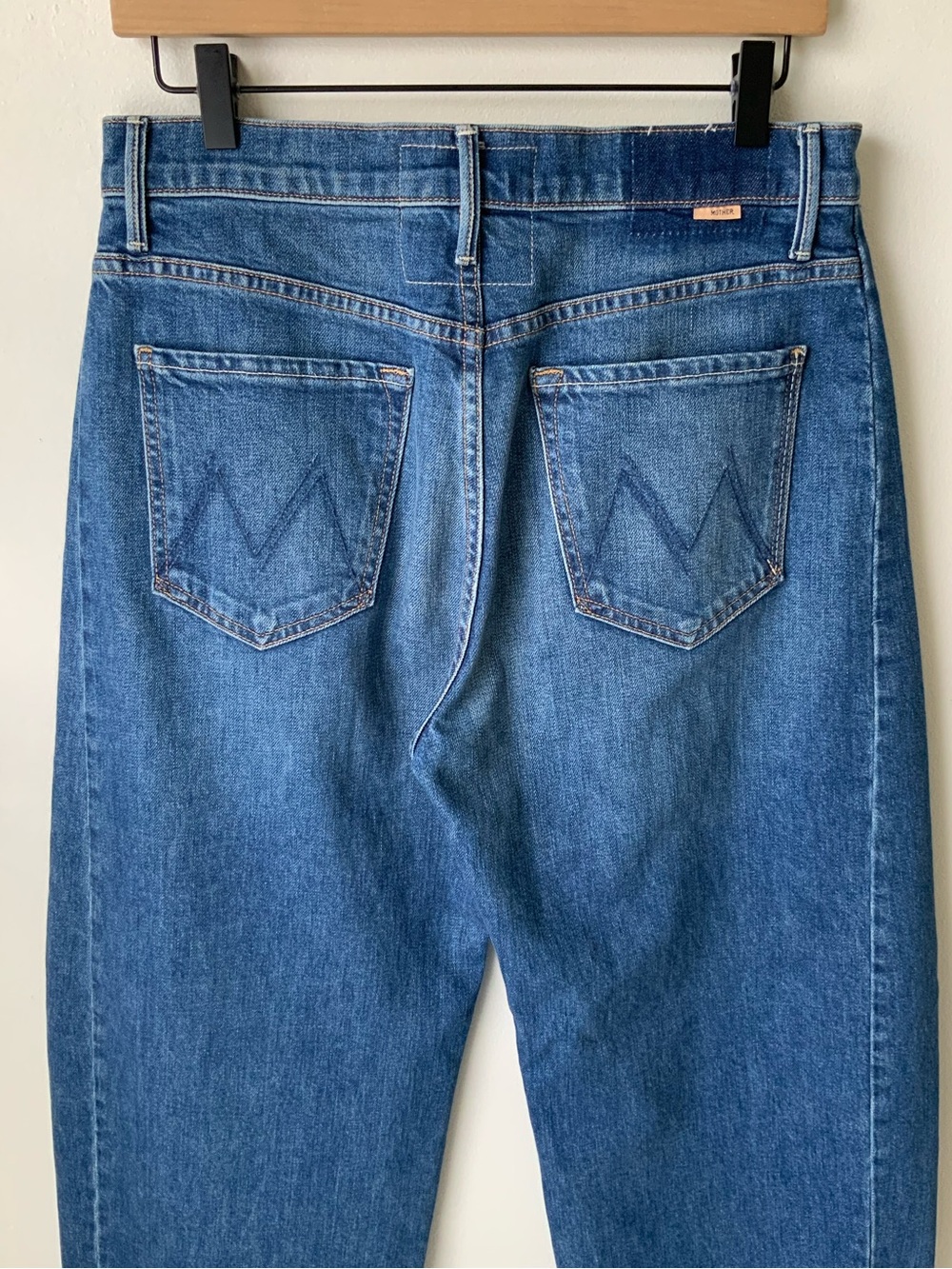 MOTHER SUPERIOR Jeans Lil’ Mother Lil’ Full Pipe Flood Blue Size 27 - Picture 5 of 13